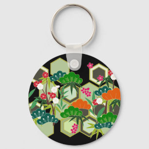 New Year's Day Japan Japanese Style Key Ring