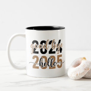 new year's day Two-Tone coffee mug