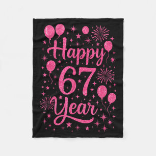 New Year's Eve 2026 Happy 67 Year Gen Z Funny Meme Fleece Blanket