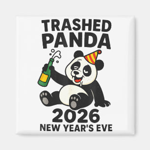 New Years Eve 2026 Trashed Panda Premium  Magnet