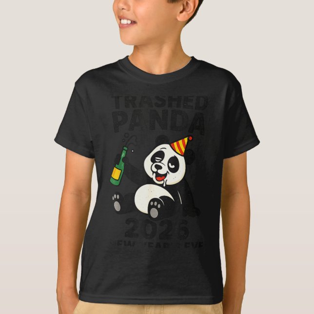 New Years Eve 2026 Trashed Panda Premium  T-Shirt (Front)
