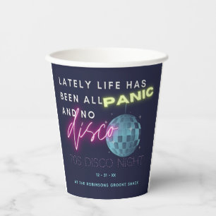 New Years Eve 70s Party Paper Cups