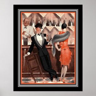 "New Years Eve" Art Deco Print by George Leonnec