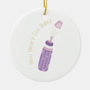 New Year's Eve Baby! Ceramic Tree Decoration