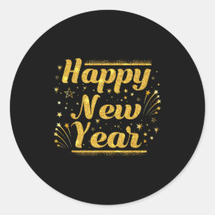 New Year's Eve Countdown 2026 Party Costume Happy Classic Round Sticker