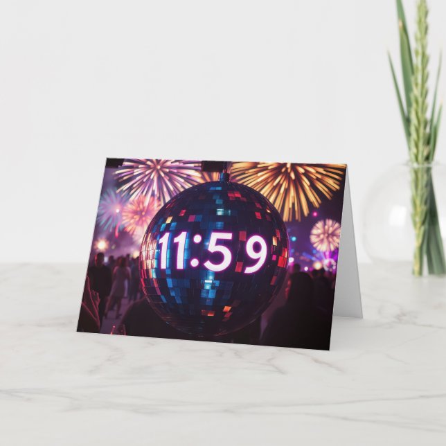New Year's Eve Countdown Holiday Card (Front)