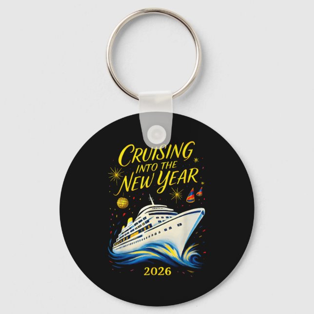 New Year's Eve Cruise 2026 Cruising Into The New Y Key Ring (Front)