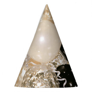 New Year's Eve Hat Black Gold Celebration