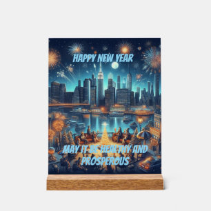 New Year's Eve in New York City Acrylic Sign