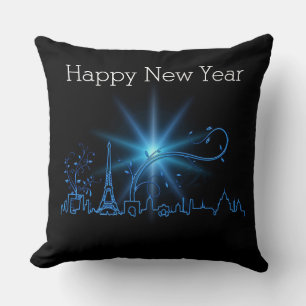 New Year's eve in Paris Cushion