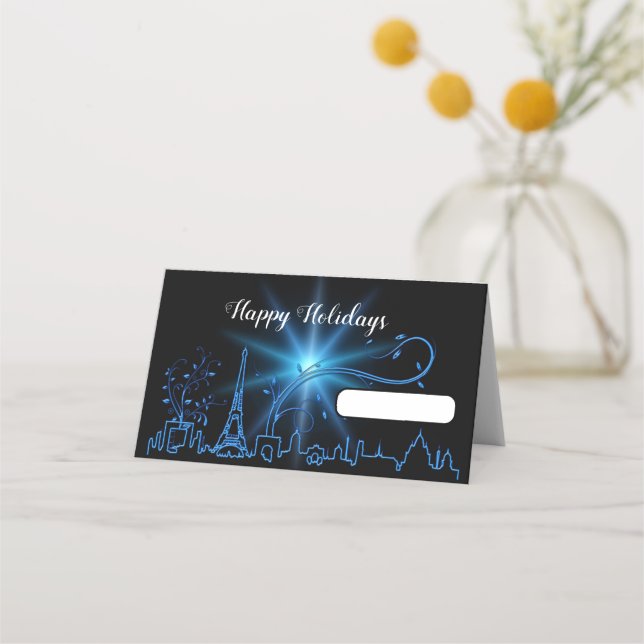 New Year's eve in Paris              Place Card (Front)