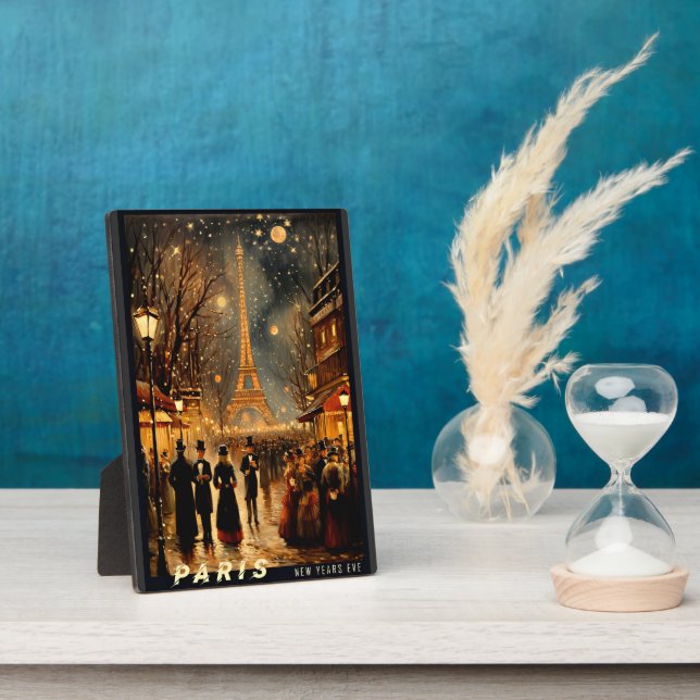 New Year's Eve in Paris Plaque (Side)