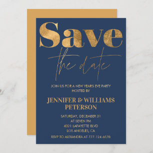 New year's eve invitation Save the date