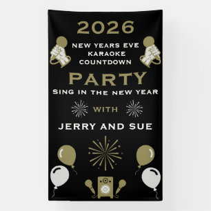 New Years Eve Karaoke Countdown Banner