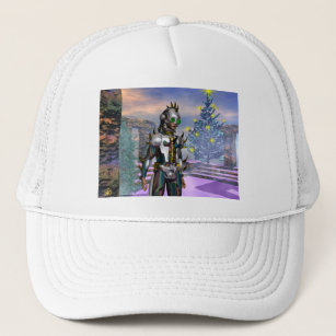 NEW YEAR'S EVE OF A CYBORG TRUCKER HAT