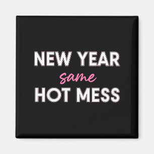 New Years Eve Outfits Women, Funny New Year Same M Magnet
