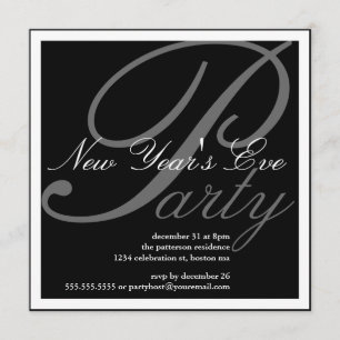 New Year's Eve Party Celebration Invitation