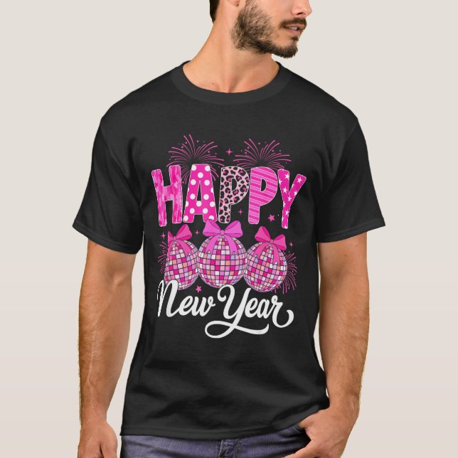 New Years Eve Party Countdown Happy New Year Firew T-Shirt (Front)