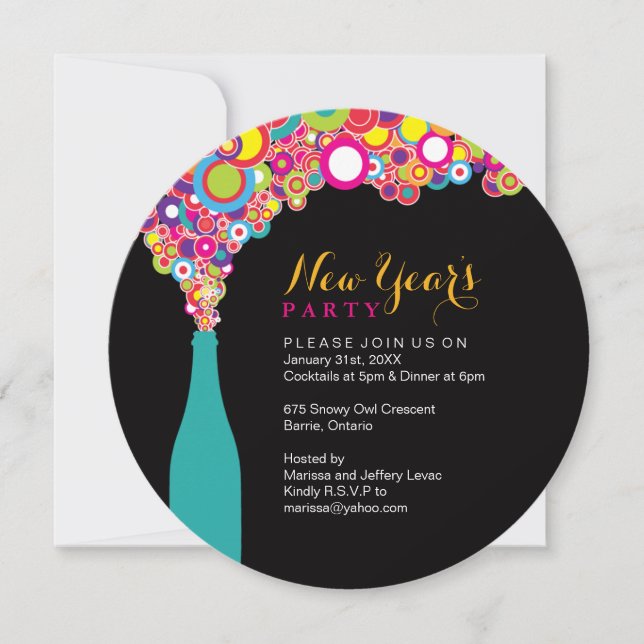 New Years Eve Party Invitation (Front)