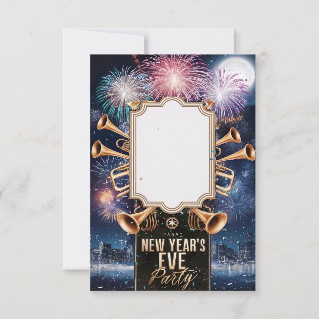 New Year's Eve Party Invitation Card (Front)
