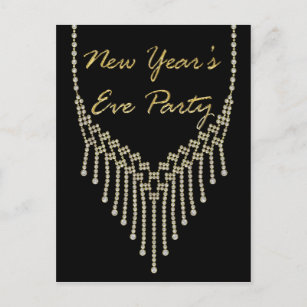 New Year's Eve Party Invitation Postcard