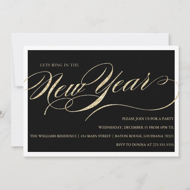 New Years Eve Party Invitations (Front)