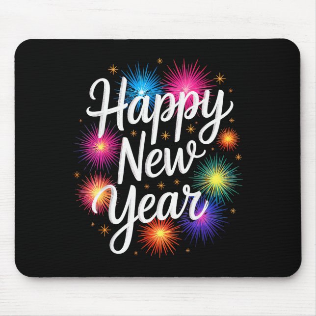 New Years Eve Party Matching Happy New Year  Mouse Pad (Front)