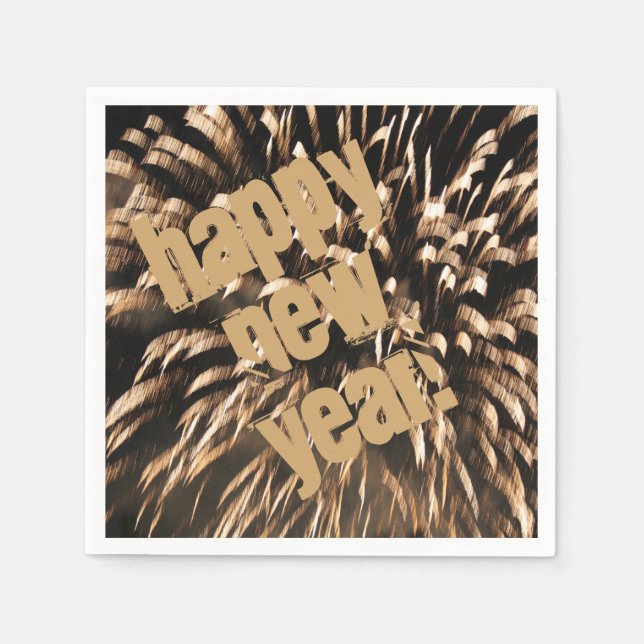 New Years Eve Party Modern Napkin (Front)