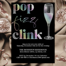 New Year's Eve Party Sparkle Rainbow Cheers