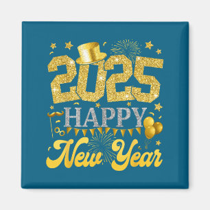 New Years Eve Party Supplies 2025 Happy New Year F Magnet
