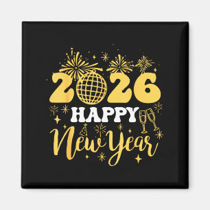 New Years Eve Party Supplies 2026 Happy New Year 2 Magnet