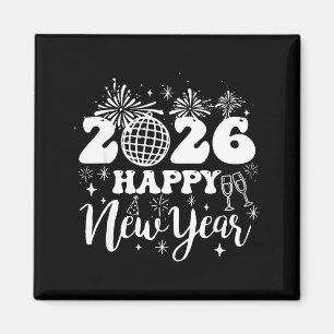 New Years Eve Party Supplies 2026 Happy New Year 2 Magnet