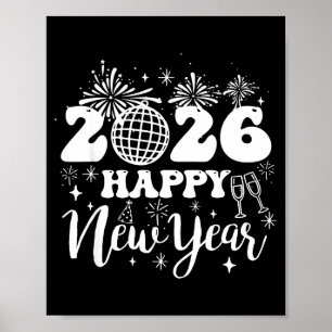 New Years Eve Party Supplies 2026 Happy New Year 2 Poster