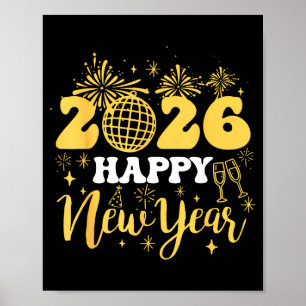 New Years Eve Party Supplies 2026 Happy New Year 2 Poster