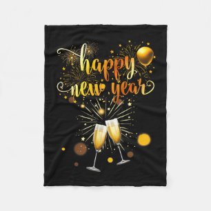 New Years Eve Party Supplies 2026 Happy New Year F Fleece Blanket