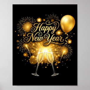 New Years Eve Party Supplies 2026 Happy New Year F Poster