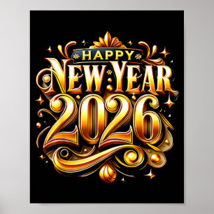 New Years Eve Party Supplies 2026 Happy New Year F Poster