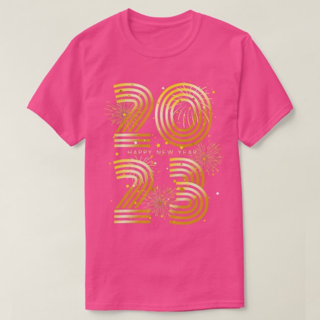New Years Eve Party Supplies Kids NYE 2023 Happy N T-Shirt (Design Front)