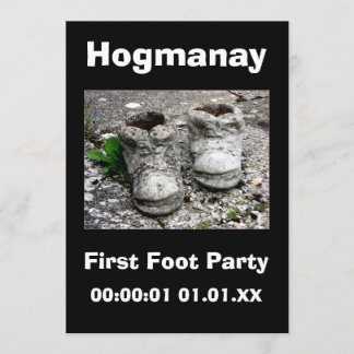 New Years Eve Scottish Hogmanay Party 20xx Invitation