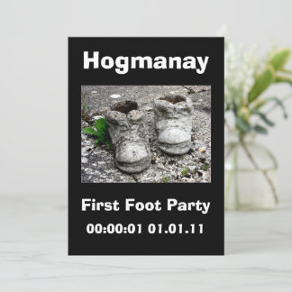 New Years Eve Scottish Hogmanay Party Invitation