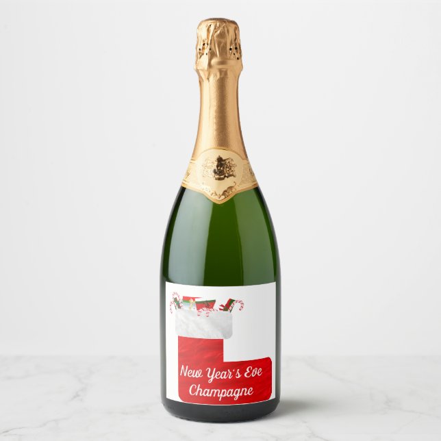 New Year's Eve Sparkling Wine Label (Front)