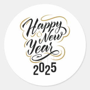 New Year's Eve Sticker 2025 Celebration Decal