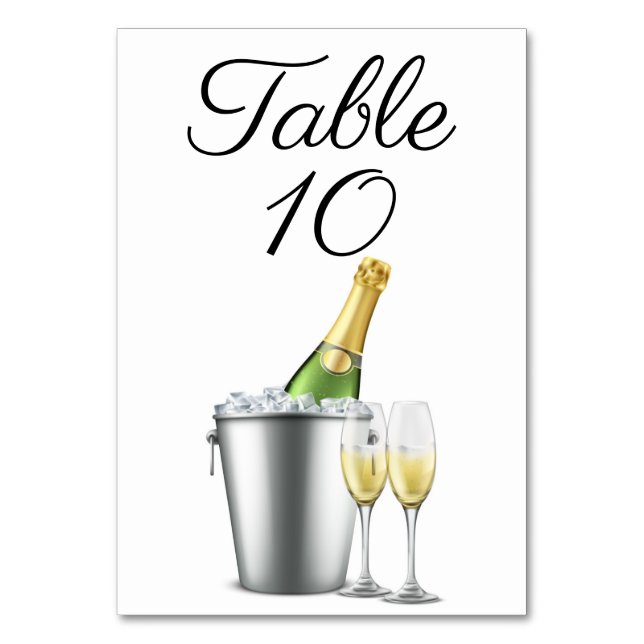 New Year's Eve Table Number (Front)
