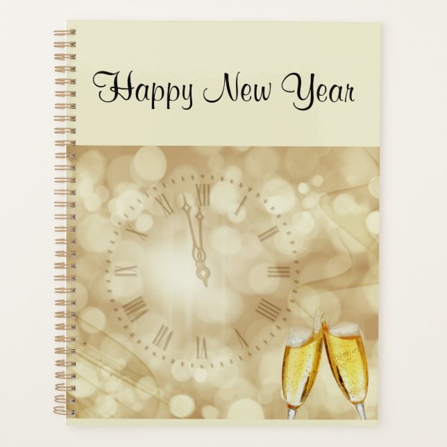 New Year's Eve with champagne glasses  Planner (Front)