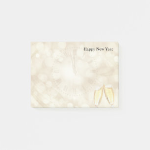 New Year's Eve with champagne glasses Post-it Notes