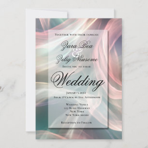 New Years Glamour Celebration Wedding Announcement