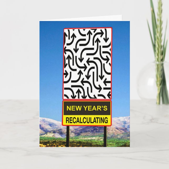 New Year's Happens Holiday Card (Front)