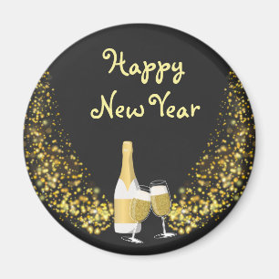 New Years Happy New Year Magnet