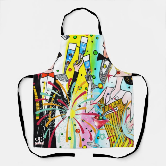 New Year's Party Apron (Front)