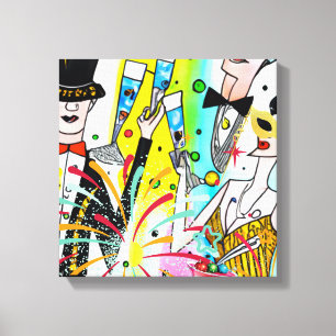 New Year's Party Canvas Print